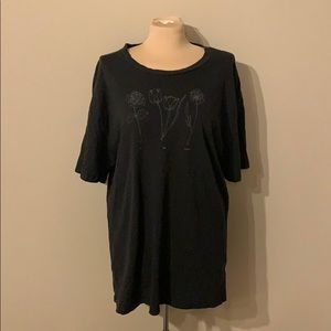 Oversized graphic tee shirt